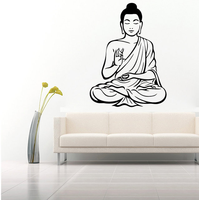 PVC Self Adhesive Vinyl Wall Poster for any room Lord Buddha 3D Wall Stickers