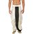 Pariwar Mens Cream Silk redymade Dhoti with front satin patch work.