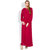Folklore Maroon Printed A Line Dress For Women