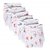 Baby Joy New Just Born Hosiery Printed Cotton Diaper/Langot Cushioned Padded Nappies Mini,6 pcs ,Multicolor(0-3 Months)