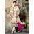 RapidDukan Un-Stitched Cream Color Straight Salwar Suit Dupatta Material SF582