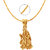 Mahi Gold Plated Gold Alloy  Brass  Copper Pendant With Chain Only for Women