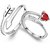 RM Jewellers CZ 92.5 Sterling Silver American Diamond Stylish Lovely Couple Rings For Men and Women