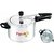 Pigeon Favourite Induction Base Aluminium Pressure Cooker with Outer Lid, 3 Litres, Silver