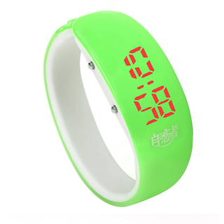 colorful Bangle Digital LED watch Green by InstaDeal
