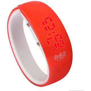 Brandedking colorful Bangle Digital LED watch Red