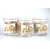 AuraDecor Buy 1 Get 1 Set of Three Fragrance Glass Candle ( Sandal Wood)