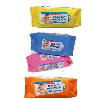 pack of 4 Baby Tender Baby Wet Fresh Scented 80 Wipes