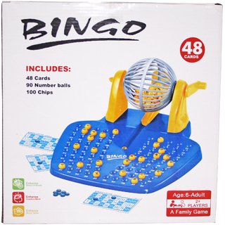 Bingo Lotto Set With Automatic Random Ball Selector Board Game