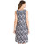 Folklore Gray Printed A Line Dress For Women