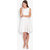 Tokyo Talkies White Plain A Line Dress For Women