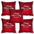 meSleep Red Happy Mothers Day Cushion Cover (16x16)
