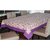 Lushomes 6 Seater  Ragular Purple Printed Table Cloth