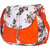 Vivinkaa Floral Orange Canvas Sling Bag for Women 