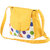 Vivinkaa Yellow Polka Canvas Sling Bag for Women 