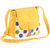 Vivinkaa Yellow Polka Canvas Sling Bag for Women 