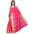 Mohta Fashions Pink South Cotton Saree with Blouse Piece