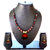 Beautiful  Red and Black Necklace and Earring Set 1038