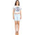 AVE Fashion Wear Light Blue Slim Fit Shorts For Girls