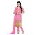 Shree Vardhman Pink Chanderi Top Straight Unstiched Salwar Suit  Dress Material