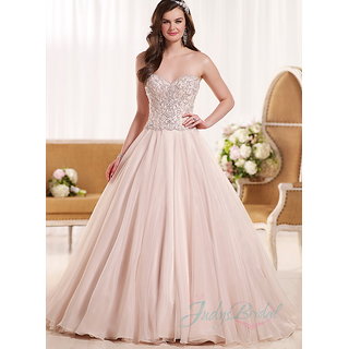 Cream Party Wear Gown