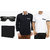 Stylox Men's White & Black Slim Fit Casual Shirt (Set of 2)
