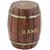 Craft Art India Handcrafted Wooden Money Bank /Piggy Bank / Coin Box In Barrel Shape With Beautiful Carvingcai-Hd-0275-A