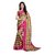 Printed Polyester Saree Pink Colour For Womens