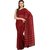 Samikshaa red  Fashion Cotton Sari