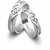 RM Jewellers CZ 92.5 Sterling Silver American Diamond Lovely Promise Couple Band For Men and Women