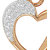 Spargz Heart Design Gold Plated Studded Pendant AIP 108