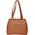 Fdfashion Brown PU Casual Plain Handbag