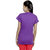 IndiWeaves Girls Cotton Purple T-Shirt