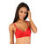 Bralux Red Lace Wirefree Padded Bra