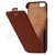 Samshi Collection Top Flip 100 Genuine Leather Case for iPhone 6/6S 4.7Inch- Brown