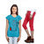 Indistar Girls Cotton T-Shirt  Girls Capri Set of - 2 3100371814-IW