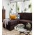 Earthwood -Michelle Fabric L Shape Sofa with Right Chaise Lounge