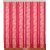 Swastik Pink Polyester Eyelet Door Curtains (7 Feet) (Set of 6)