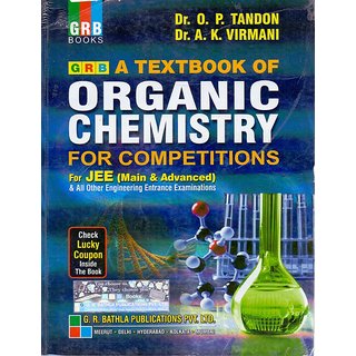 Buy GRB A Textbook of Organic Chemistry for Competitions For JEE (Main ...