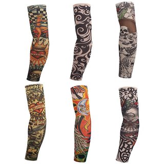 Buy Atoplus Sun Protection Arm Sleeves Tattoo (3 Pair) Online @ ₹129 ...