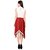 Westchic White with Maroon Asymmetric Long Dress