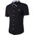 soumyas men shirt in black in colour