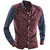 dinkars men printed shirt in contrast colour