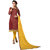 The Ethnic Chic Dusty Rust Colored Chanderi Cotton Suit