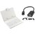 Callmate Keyboard Leather Case for All 7 inches Tablet With Micro USB OTG Cable - White