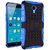 Heartly Flip Kick Stand Spider Hard Dual Rugged Armor Hybrid Bumper Back Case Cover For Meizu M1 Note Dual Sim - Power Blue