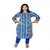 Saksh Blue Colour Embrodery Cotton Casual wear kurti for women