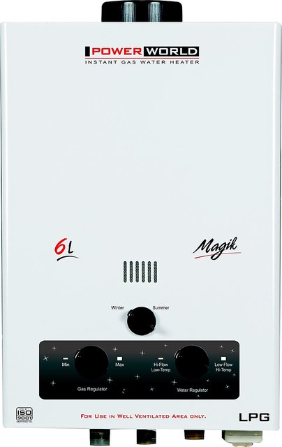 Power World 6 Ltr Gas Geyser-Magik , Geysers