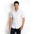 Rodid Mens Solid Casual White Shirt