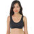 Vimal-Jonney Black,White Blend Solid Non-Padded Sports Bra (Set of 2)